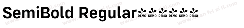 SemiBold Regular字体转换